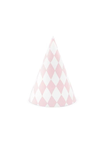 6 gorritos de fiesta de rombos de papel - Yummy