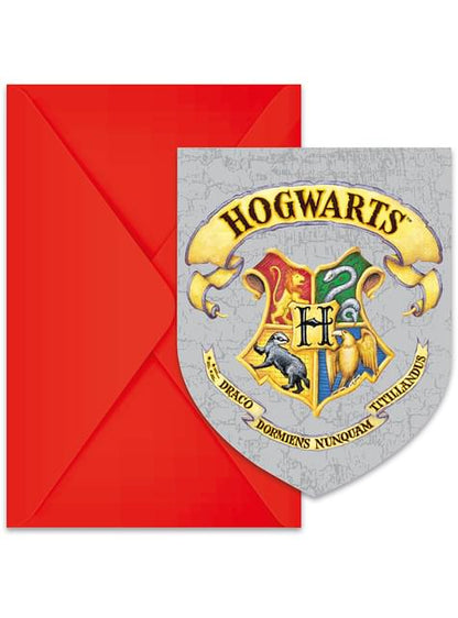 6 invitaciones de Hogwarts - Hogwarts Houses - Procos | Funidelia
