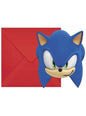 6 invitaciones de Sonic