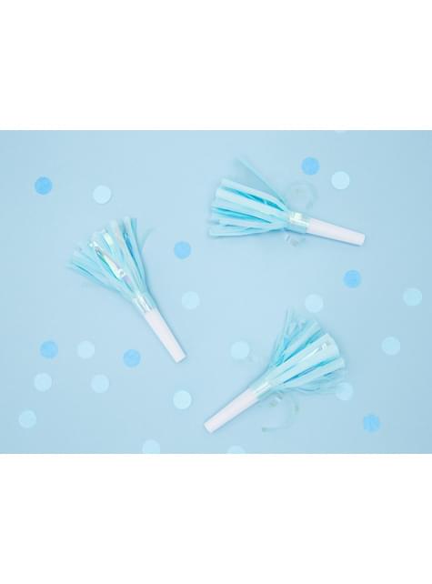 6 matasuegras azul - Unicorn - Partydeco | Funidelia