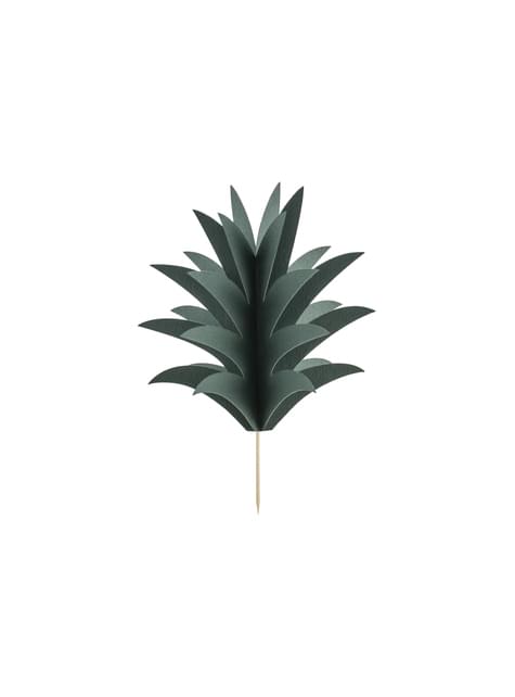 6 palillos decorativos de piña - Aloha Turquoise - Partydeco | Funidelia
