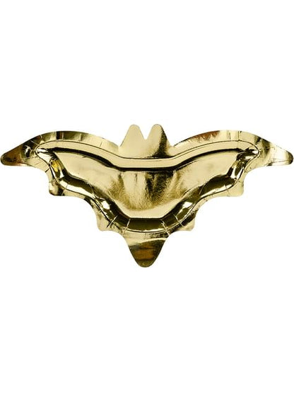 6 platos de murciélago dorado (37 cm) - Partydeco | Funidelia