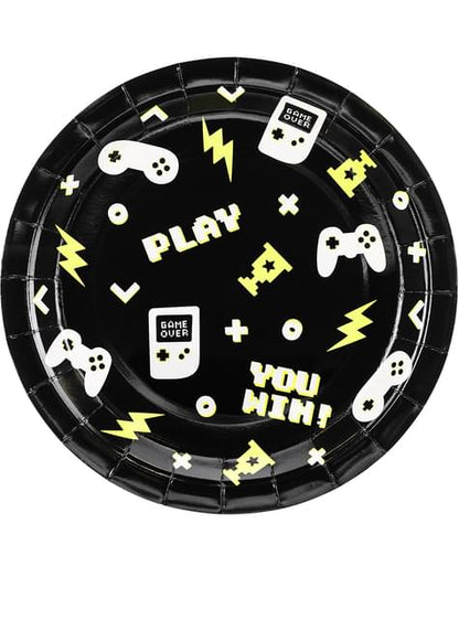 6 platos de videojuego (18x27cm) - Videogame party - Partydeco | Funidelia