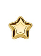 6 platos dorados con forma de estrella de papel (18 cm) - New Year’s Eve & Carnival