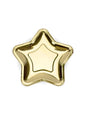 6 platos dorados con forma de estrella de papel (23 cm) - Princess Party - Partydeco | Funidelia