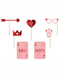 7 accesorios photocall “King-Queen“ - Valentine Collection - Partydeco | Funidelia