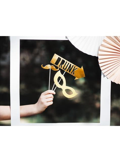 8 accesorios photocall dorados de nochevieja - Happy New Year Collection - Partydeco | Funidelia