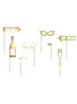 8 accesorios photocall dorados de nochevieja - Happy New Year Collection - Partydeco | Funidelia