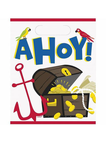 8 bolsas de chucherías de piratas - Ahoy Pirate