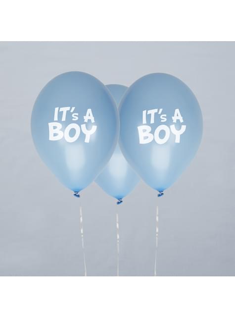 8 globos azules (30 cm) - Blue Star - Neviti | Funidelia