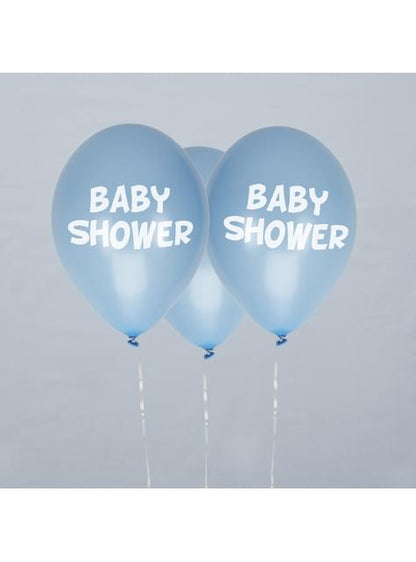 8 globos azules Baby Shower(30 cm) - Blue Star - Neviti | Funidelia