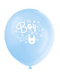 8 globos azules It’s a boy! (30 cm) - Blue Clothesline Baby Shower - Unique | Funidelia