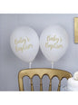 8 globos blancos para bautizo (30 cm) - Baptism - Neviti | Funidelia