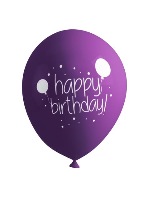 8 globos cumpleaños - Happy Birthday - Funiglobal | Funidelia