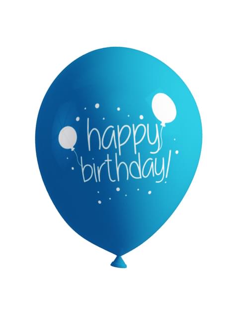 8 globos cumpleaños - Happy Birthday - Funiglobal | Funidelia