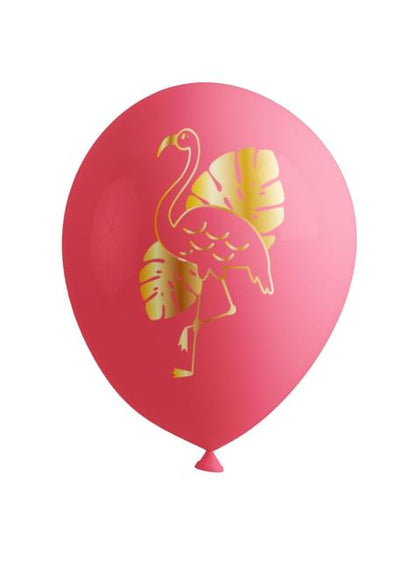 8 globos de flamencos - Tropical flamingos - Funiglobal | Funidelia