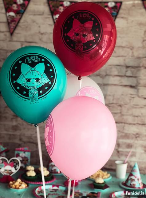 8 globos de látex LOL Surprise (47cm) - LOL Friends - Unique | Funidelia