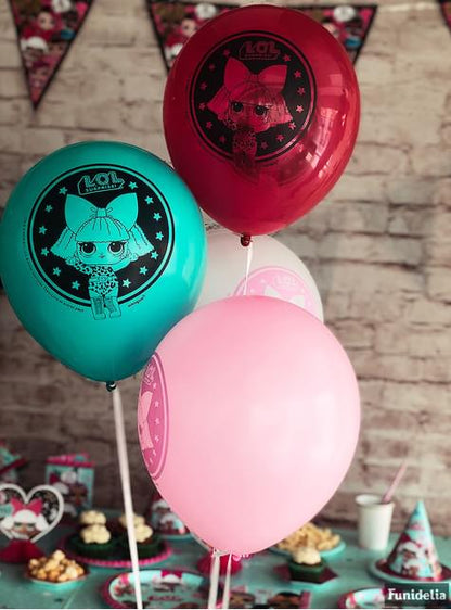 8 globos de látex LOL Surprise (47cm) - LOL Friends - Unique | Funidelia