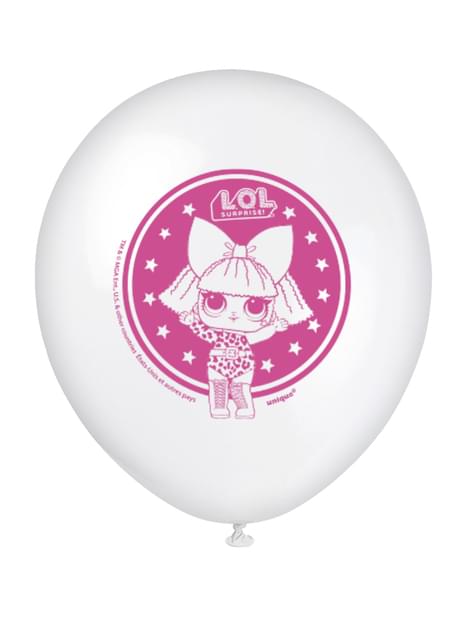 8 globos de látex LOL Surprise (47cm) - LOL Friends - Unique | Funidelia