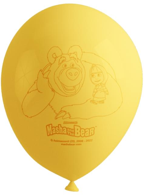 8 globos de Masha y el Oso