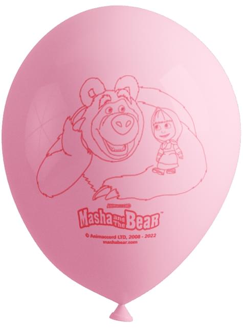 8 globos de Masha y el Oso