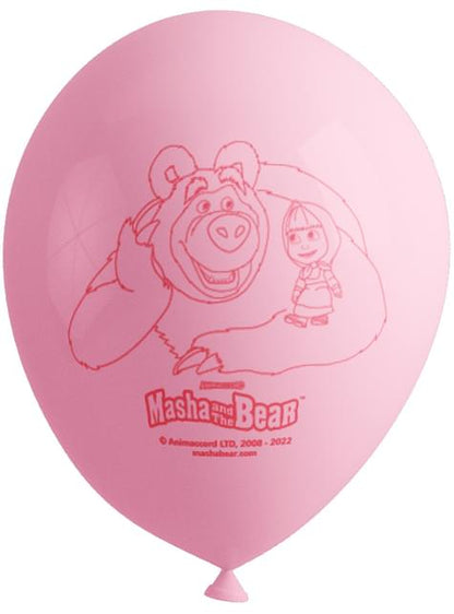8 globos de Masha y el Oso