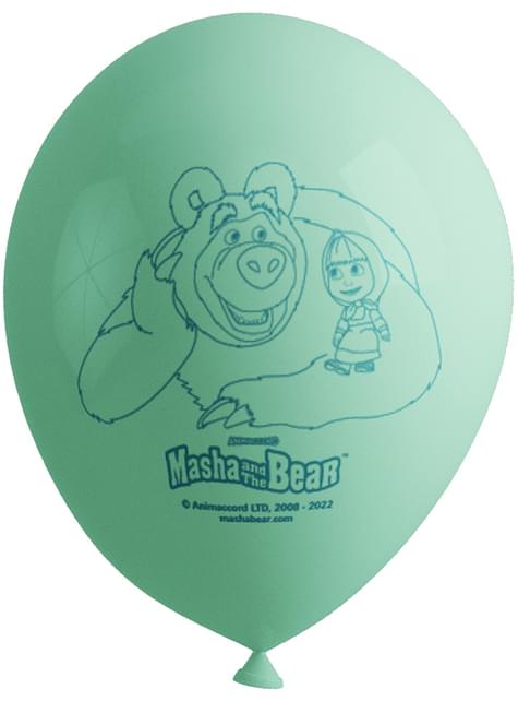 8 globos de Masha y el Oso