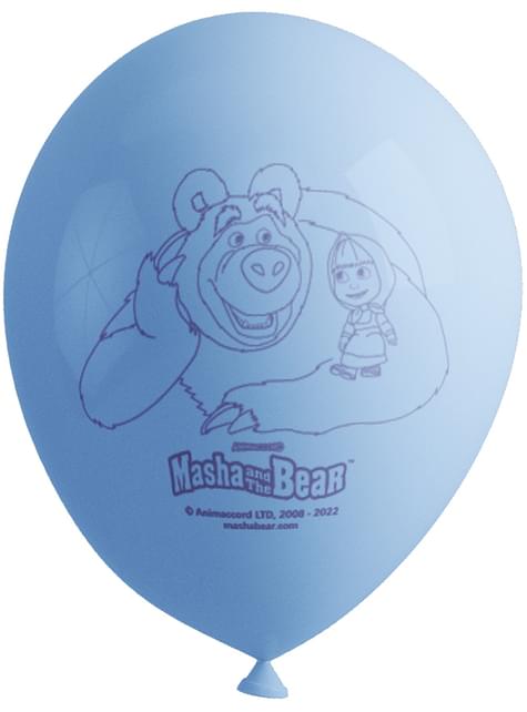 8 globos de Masha y el Oso