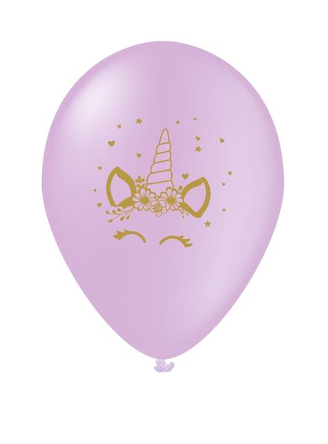 8 globos de unicornio - Unicorn Flowers - Funiglobal | Funidelia