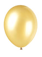 8 globos dorados metalizados (30 cm) - Línea Colores Básicos - Unique | Funidelia