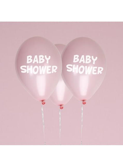 8 globos rosas Baby Shower(30 cm) - Pink Star - Neviti | Funidelia