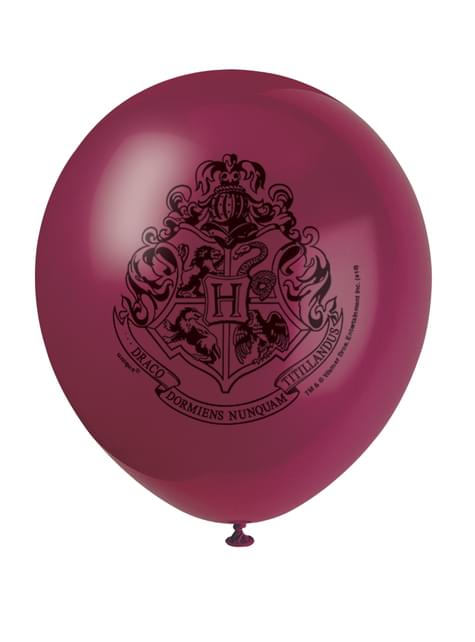 8 globos variados Harry Potter (30cm) - Hogwarts Houses - Unique | Funidelia