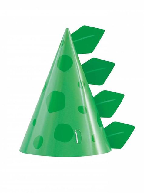 8 gorritos de dinosaurio - Blue & Green Dinosaur - Unique | Funidelia