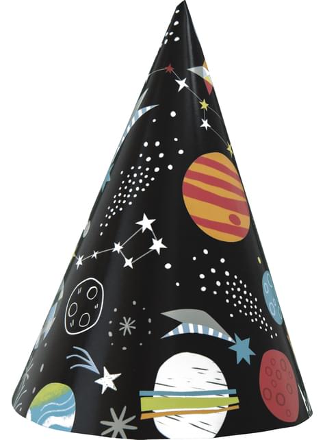 8 gorritos de fiesta del espacio - Outer Space - Unique | Funidelia