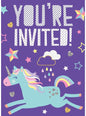 8 invitaciones de unicornio - Happy Unicorn - Unique | Funidelia