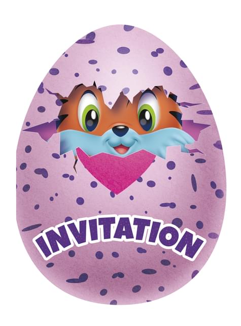 8 invitaciones Hatchimals - Unique | Funidelia