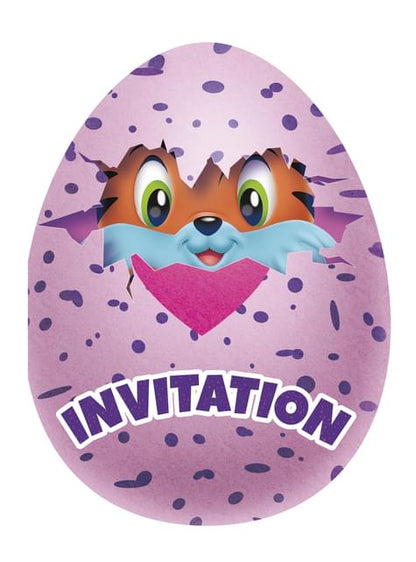 8 invitaciones Hatchimals - Unique | Funidelia