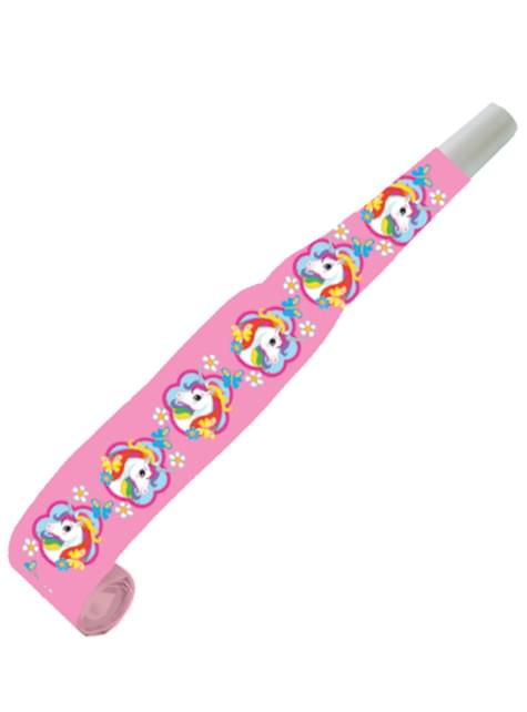 8 matasuegras de unicornio - Rainbow Unicorn