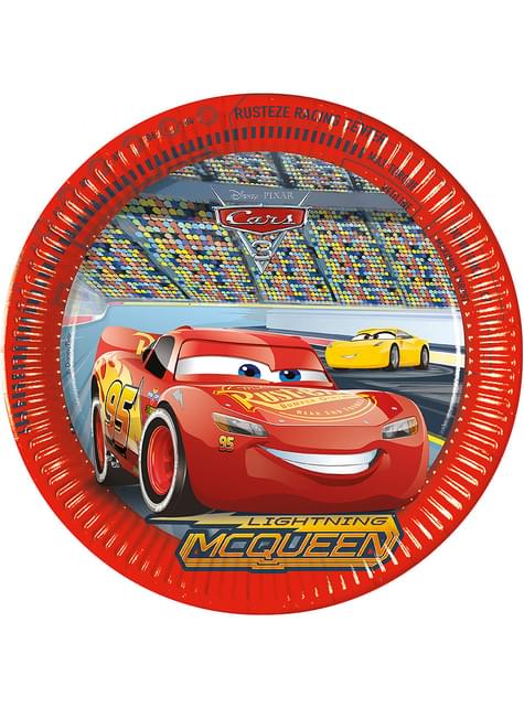 8 platos Cars 3 (23cm)