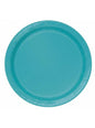 8 platos color aguamarina (23 cm) - Línea Colores Básicos - Unique | Funidelia