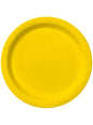 8 platos color amarillo (23cm) - Colores lisos - Funiglobal | Funidelia