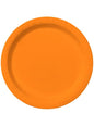 8 platos color naranja (23cm) - Colores lisos - Funiglobal | Funidelia