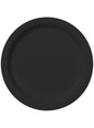 8 platos color negro (23cm) - Colores lisos - Funiglobal | Funidelia