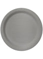 8 platos color plateado (23cm) - Colores lisos - Funiglobal | Funidelia
