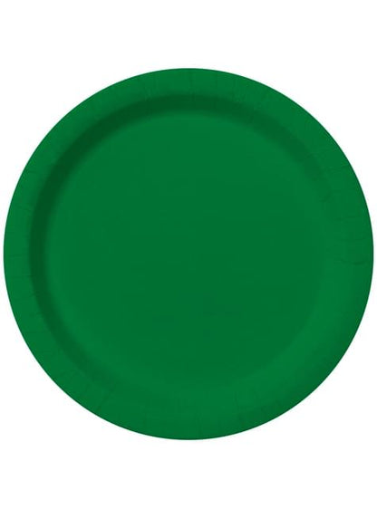 8 platos color verde (23cm) - Colores lisos - Funiglobal | Funidelia