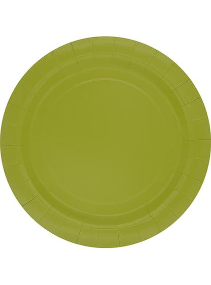 8 platos color verde lima (23cm) - Colores lisos - Funiglobal | Funidelia