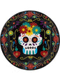 8 platos de Catrina Día de los muertos 23cm - Day of the Dead - Funiglobal | Funidelia
