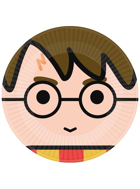 8 platos de Harry Potter (23 cm) - Lumos Collection