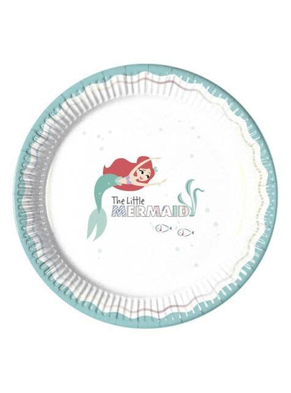 8 platos de La Sirenita (23 cm) - Ariel Under the Sea - Procos | Funidelia