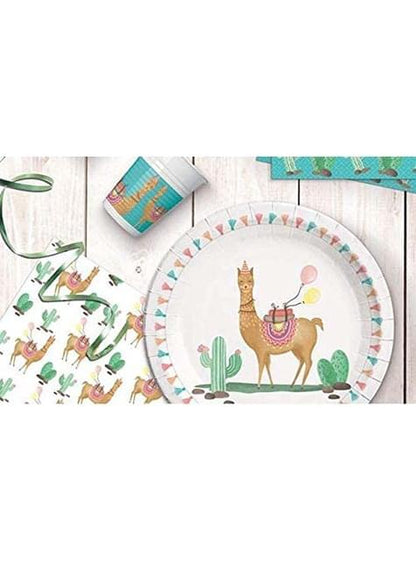 8 platos de llama pequeños (20 cm) - Llama - Procos | Funidelia